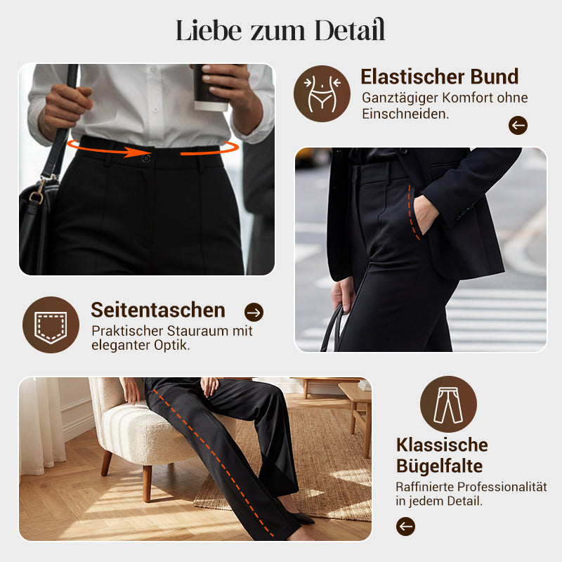 Pantalón de Traje de Mujer con Cintura Alta (Compra 1, llévate 1 GRATIS)