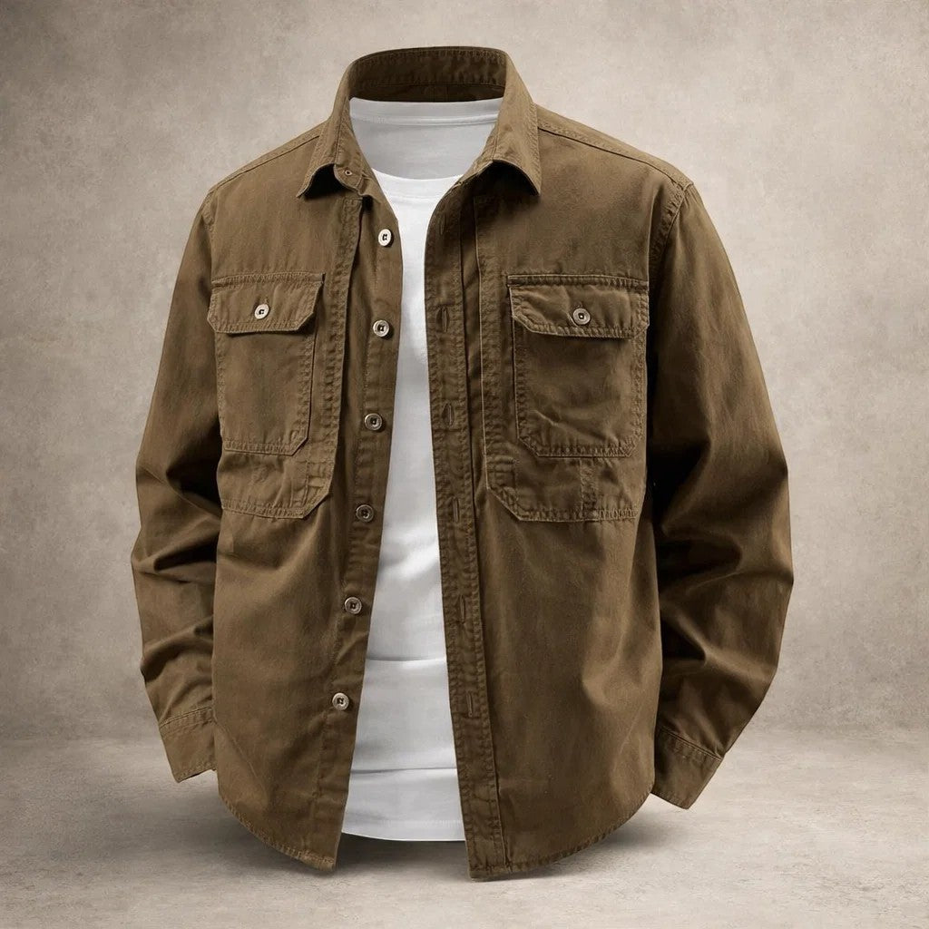 Overshirt de Algodón Pesado