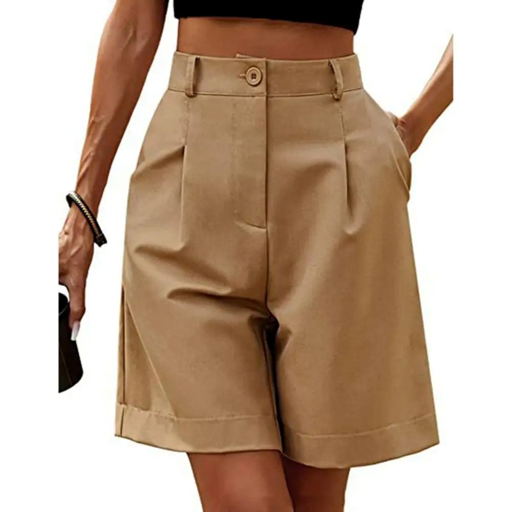 Bermuda Elegante con Pliegues
