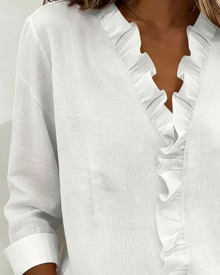 Blusa Elegante con Escote en V