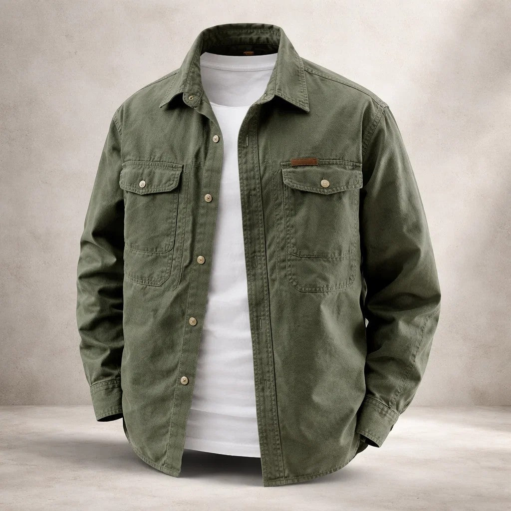 Overshirt de Algodón Pesado