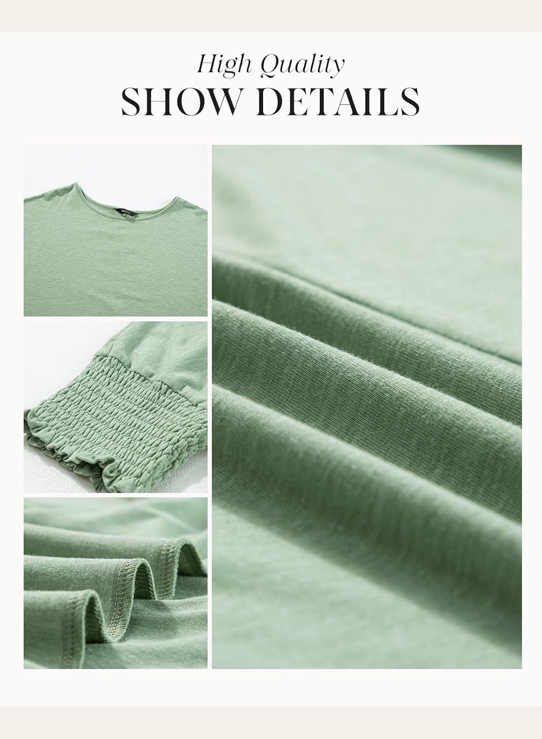 Blusa Sencilla de Cuello Redondo