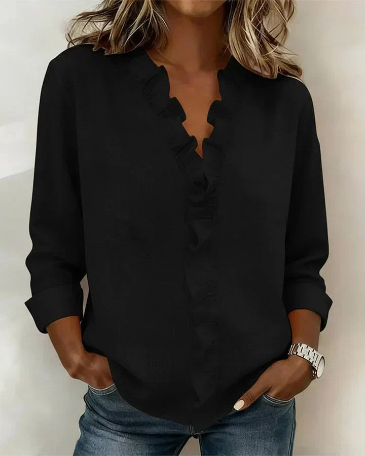 Blusa Elegante con Escote en V