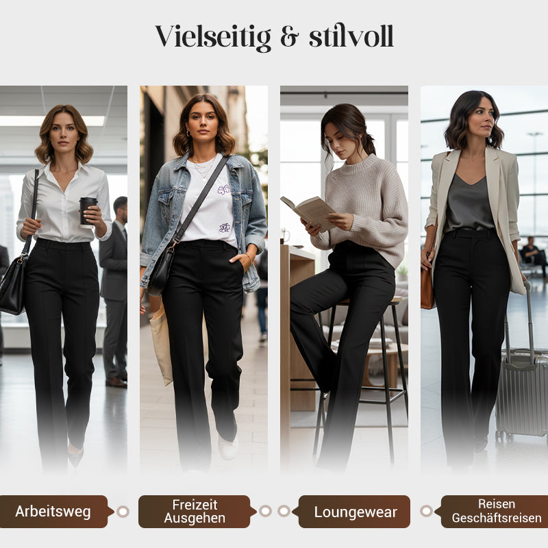 Pantalón de Traje de Mujer con Cintura Alta (Compra 1, llévate 1 GRATIS)