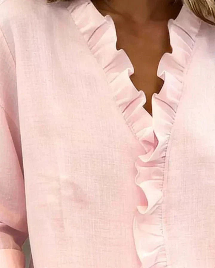 Blusa Elegante con Escote en V