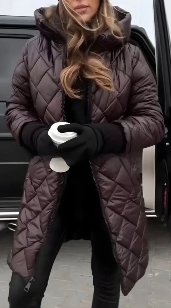 Abrigo Acolchado con Capucha para el Invierno
