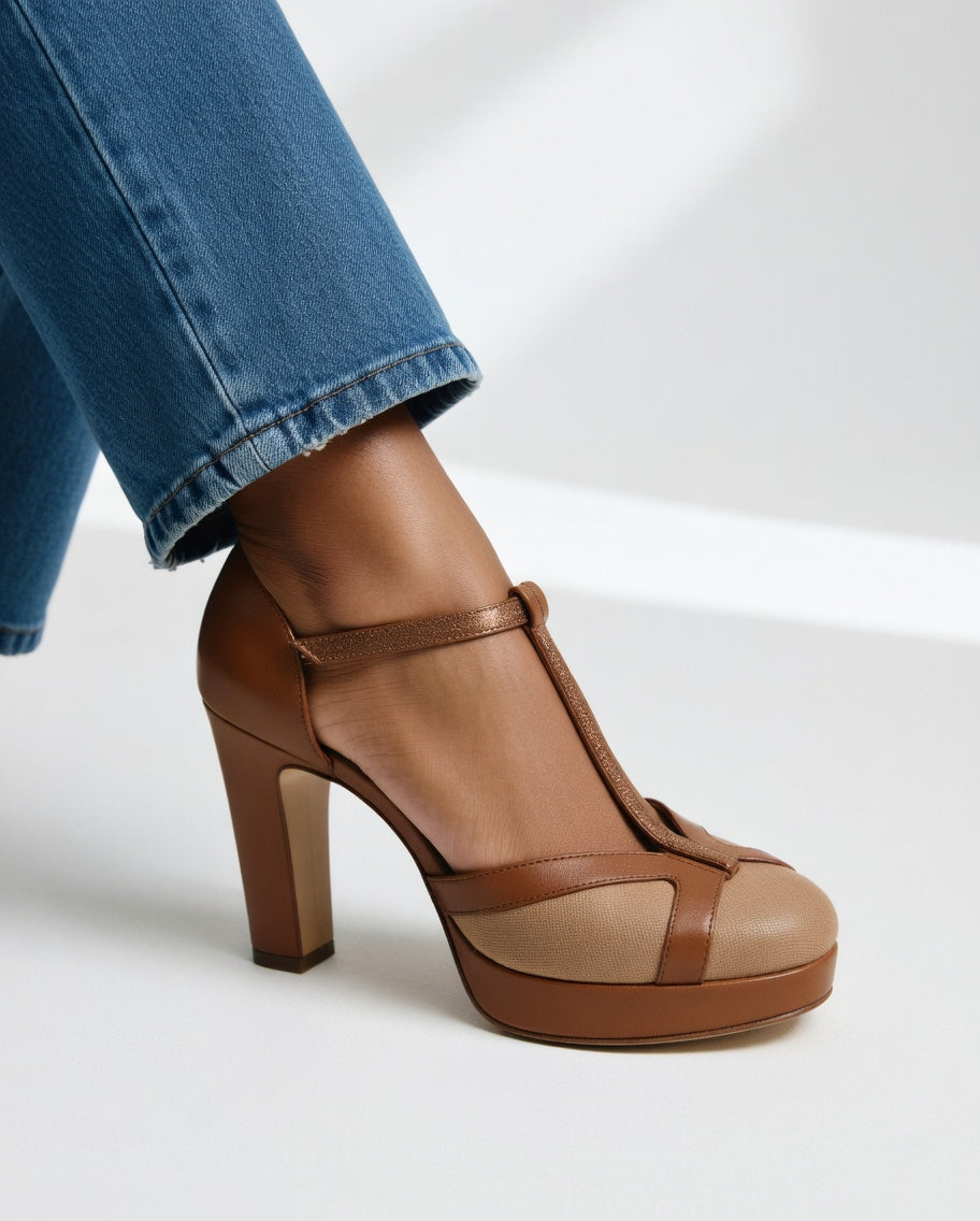 Zapatos de Salón Retro con Soporte Ergonómico