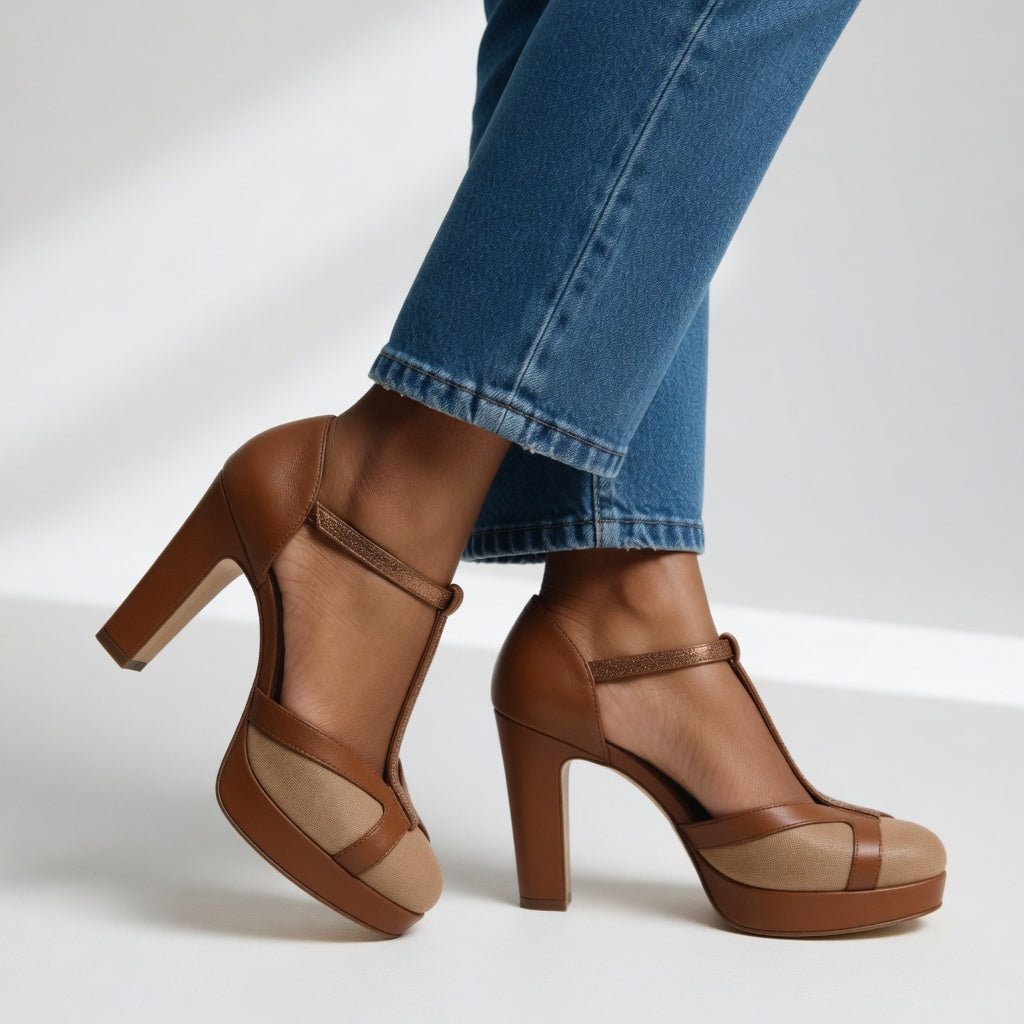 Zapatos de Salón Retro con Soporte Ergonómico