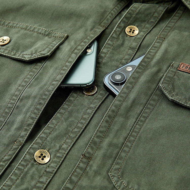 Overshirt de Algodón Pesado