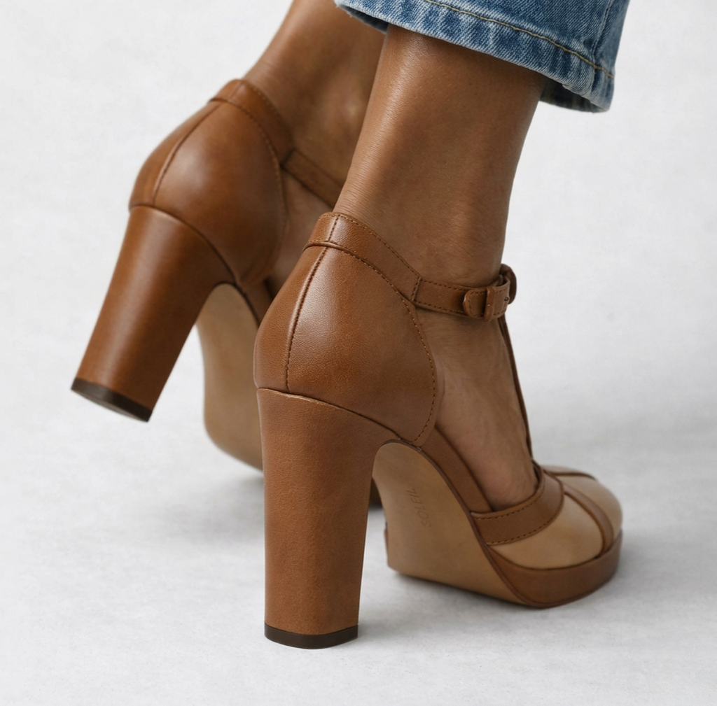 Zapatos de Salón Retro con Soporte Ergonómico
