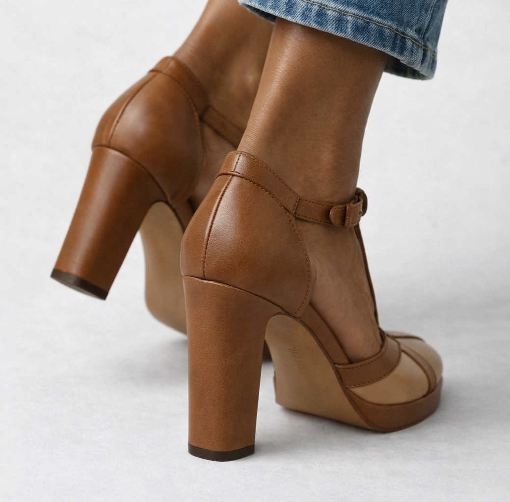 Zapatos de Salón Retro con Soporte Ergonómico