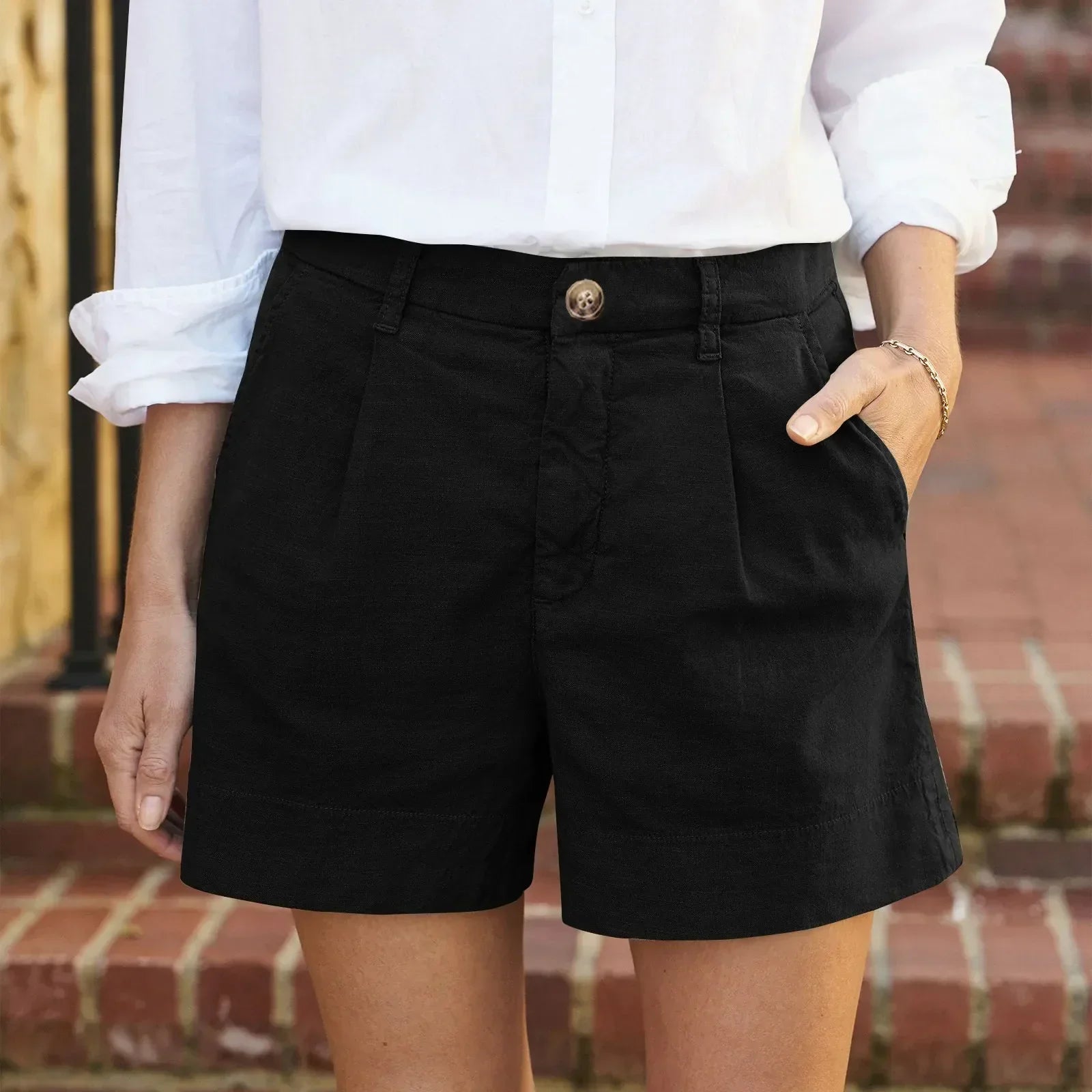 Shorts Casuales de Algodón para el Verano