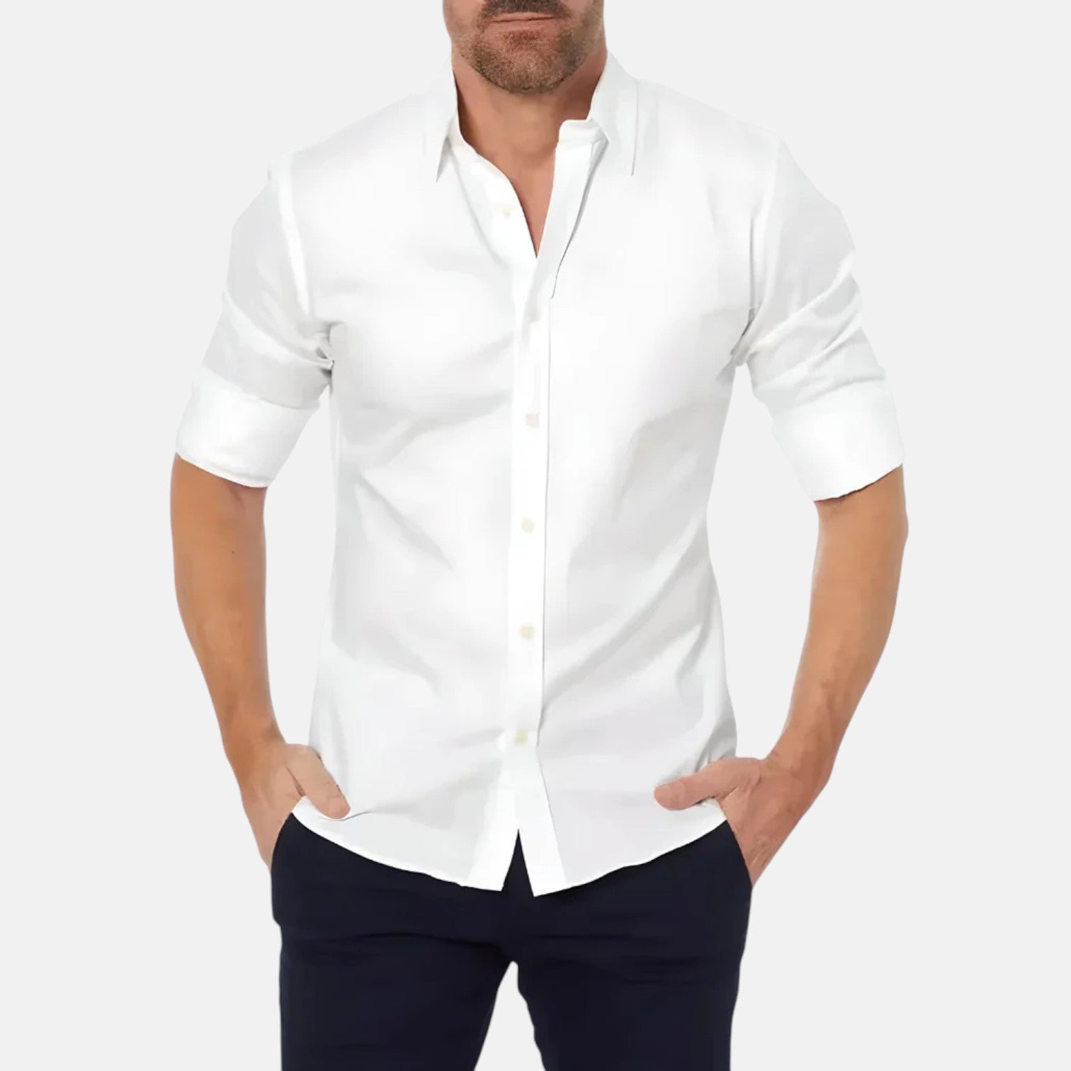 Camisa de Hombre con Cremallera