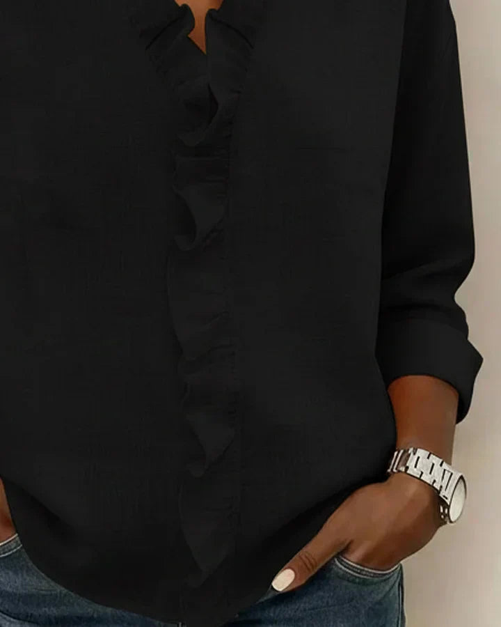 Blusa Elegante con Escote en V