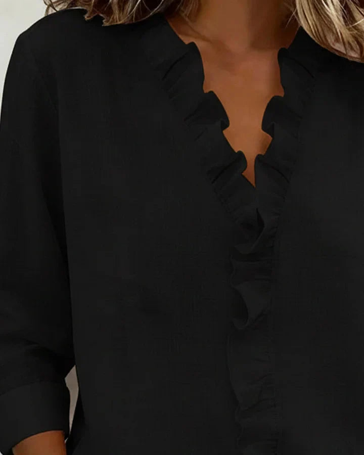 Blusa Elegante con Escote en V
