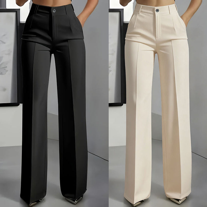 Pantalón de Traje de Mujer con Cintura Alta (Compra 1, llévate 1 GRATIS)