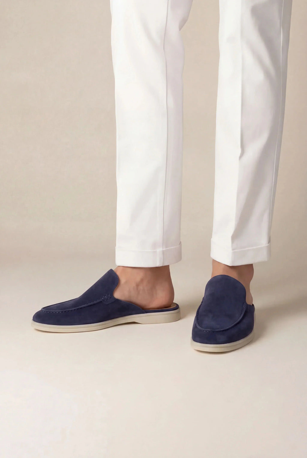 Slip-On Náutico de Ante Azul Marino