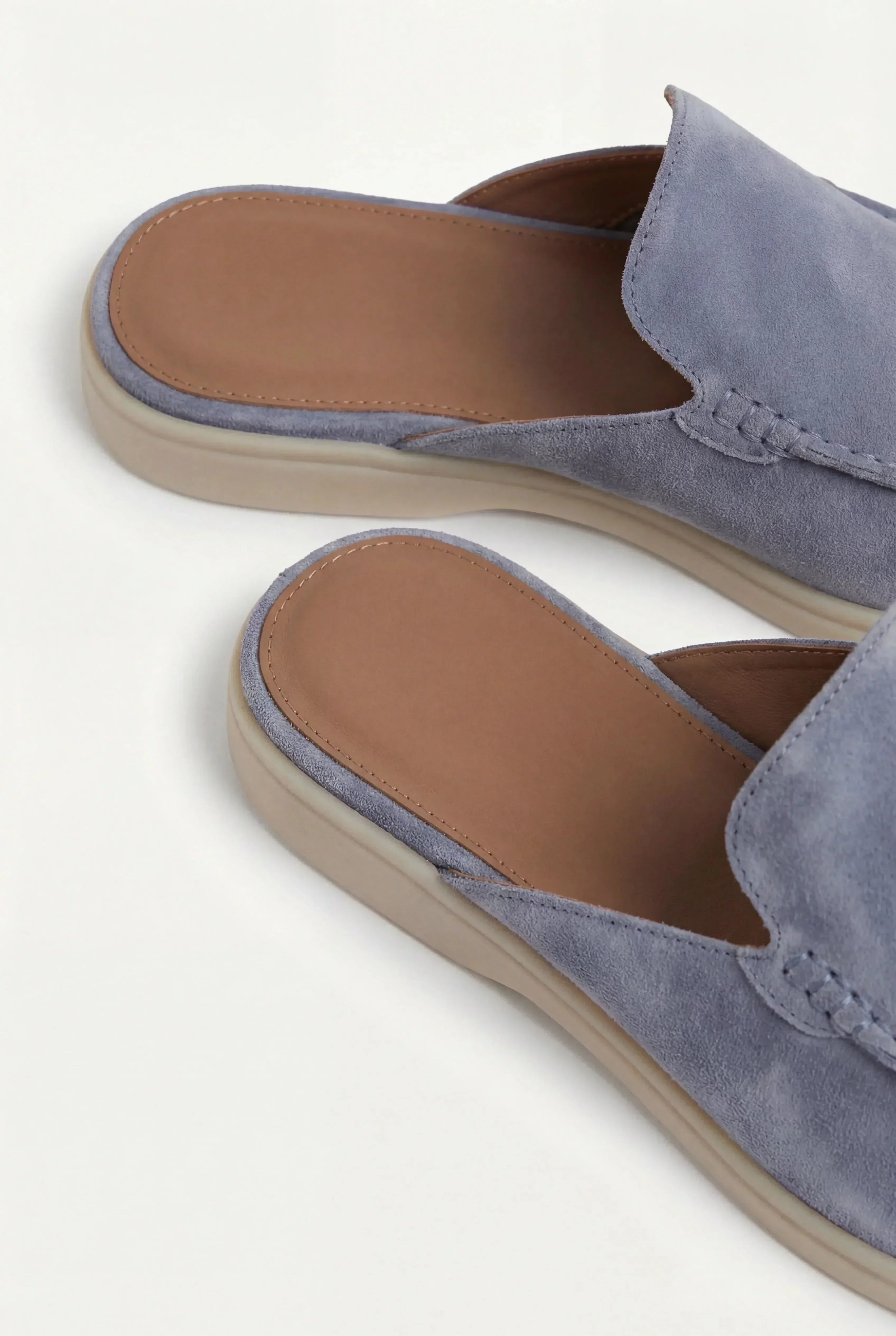 Mules Náuticas de Ante Azul Bebé