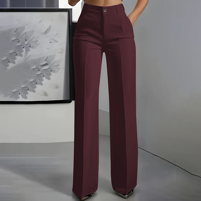 Pantalón de Traje de Mujer con Cintura Alta (Compra 1, llévate 1 GRATIS)