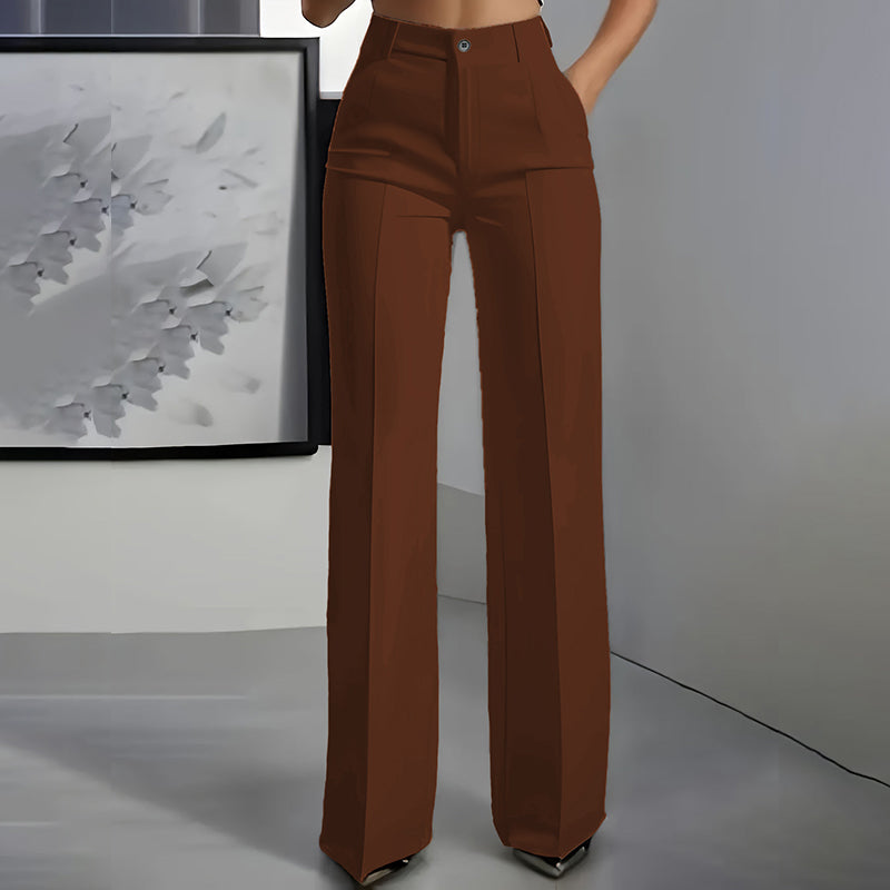Pantalón de Traje de Mujer con Cintura Alta (Compra 1, llévate 1 GRATIS)