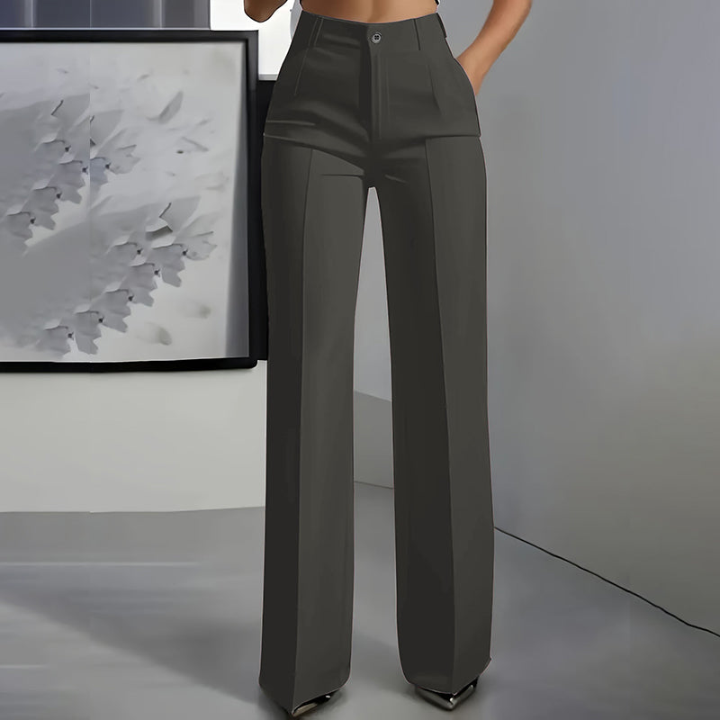 Pantalón de Traje de Mujer con Cintura Alta (Compra 1, llévate 1 GRATIS)